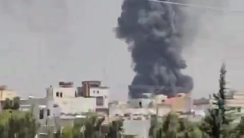 The moment of a violent raid on the Iranian city of Shiraz