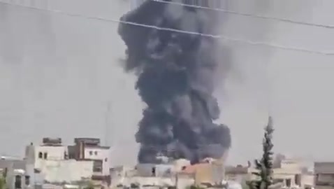 The moment of a violent raid on the Iranian city of Shiraz