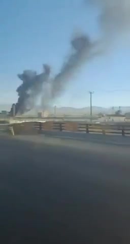 Report of an attack on the police headquarters in the city of Kashan, Iran