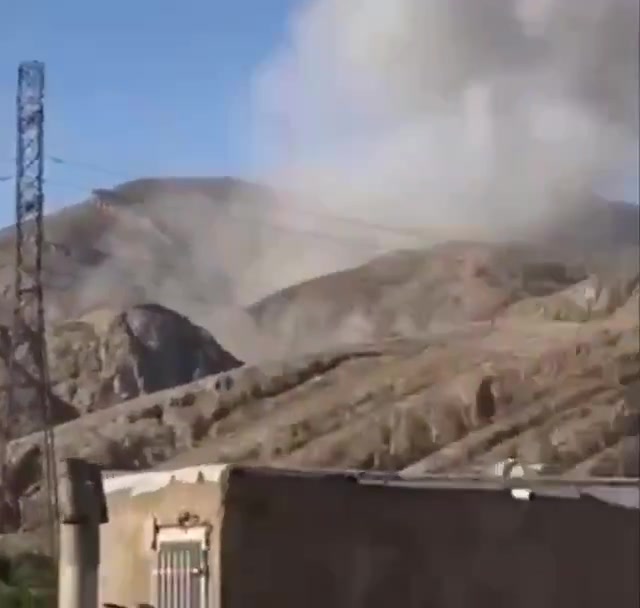 Local reports of Israeli airstrikes targeting the IRGC's Shahid Kharrazi barracks in Shahinshahr, and the Najafabad missile base in Isfahan province.