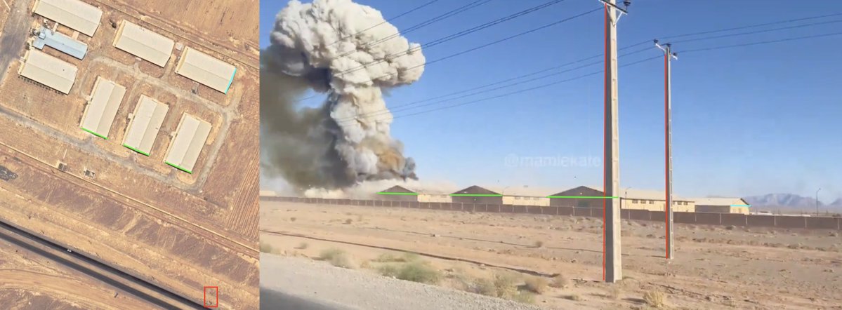 Large explosion at warehouse on the outskirts of Shahin Shahr, Iran after Israeli airstrike