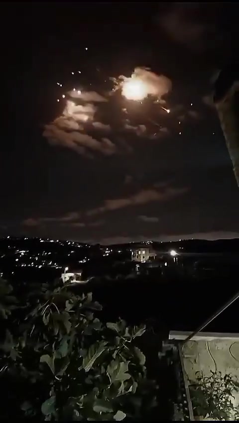 Iranian ballistic missiles documented over Israeli territory a short time ago