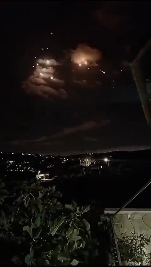 Iranian ballistic missiles documented over Israeli territory a short time ago