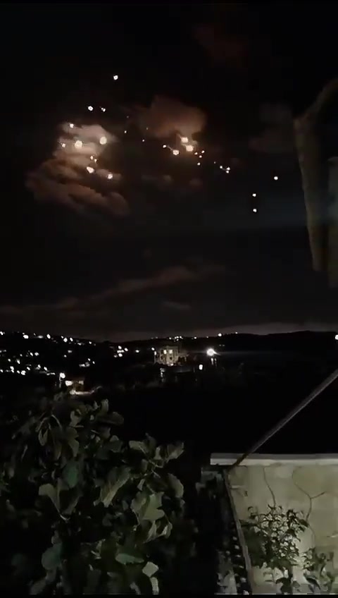 Iranian ballistic missiles documented over Israeli territory a short time ago