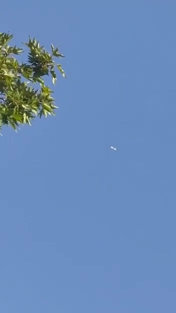An Israeli Hermes 900 Long-Endurance Tactical Drone flies freely in the sky over Kermanshah in Western Iran, reportedly carrying out strikes against the Imam Hassan Military Base
