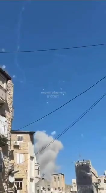 Massive destruction as a result of an Iranian missiles falling on Haifa
