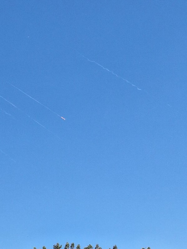 Estimate: 25 missiles were launched in a barrage from Iran