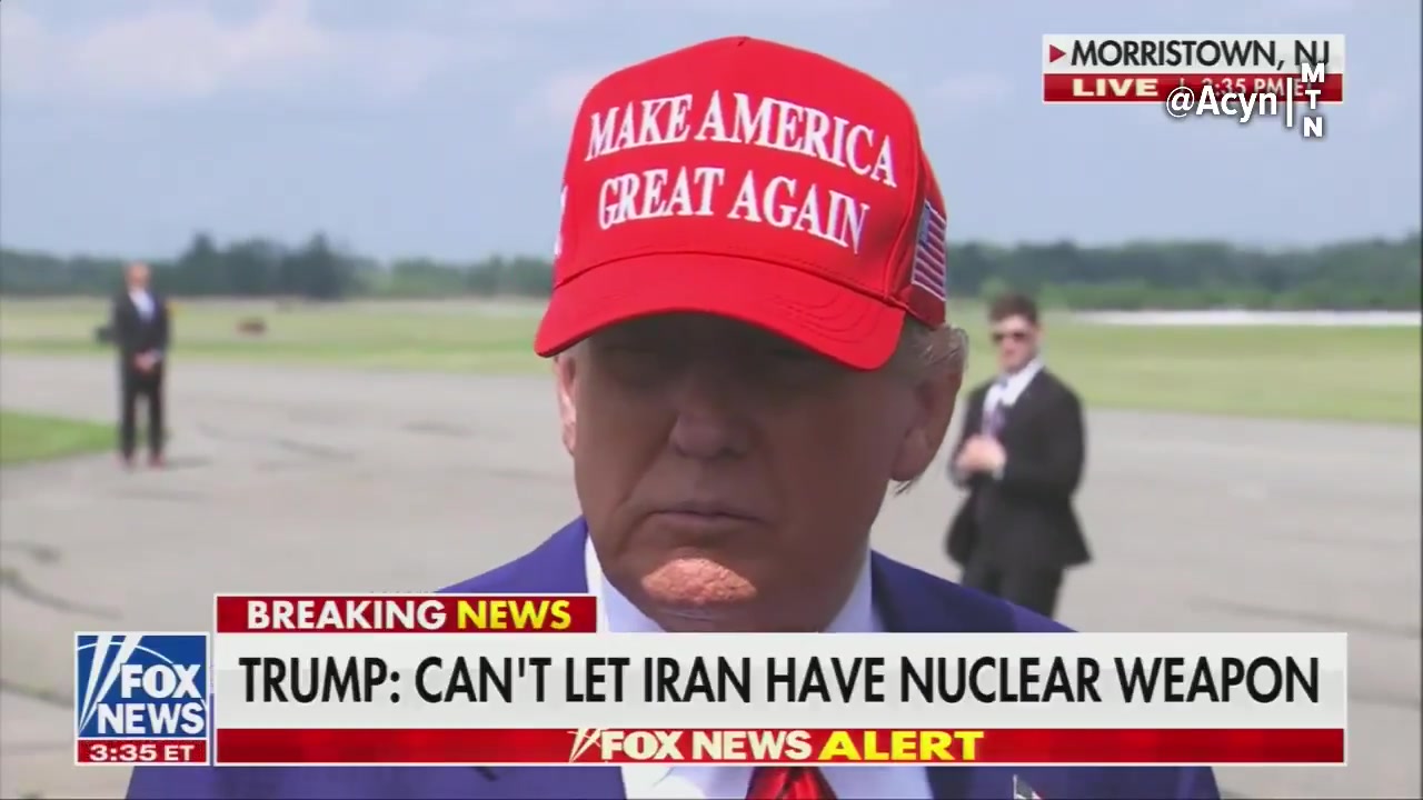 Reporter: Your intelligence community said they have no evidence that Iran is building a nuclear weapon? Trump: My intelligence community is wrong. Who said that? Reporter: Your DNI Tulsi Gabbard. Trump: She is wrong