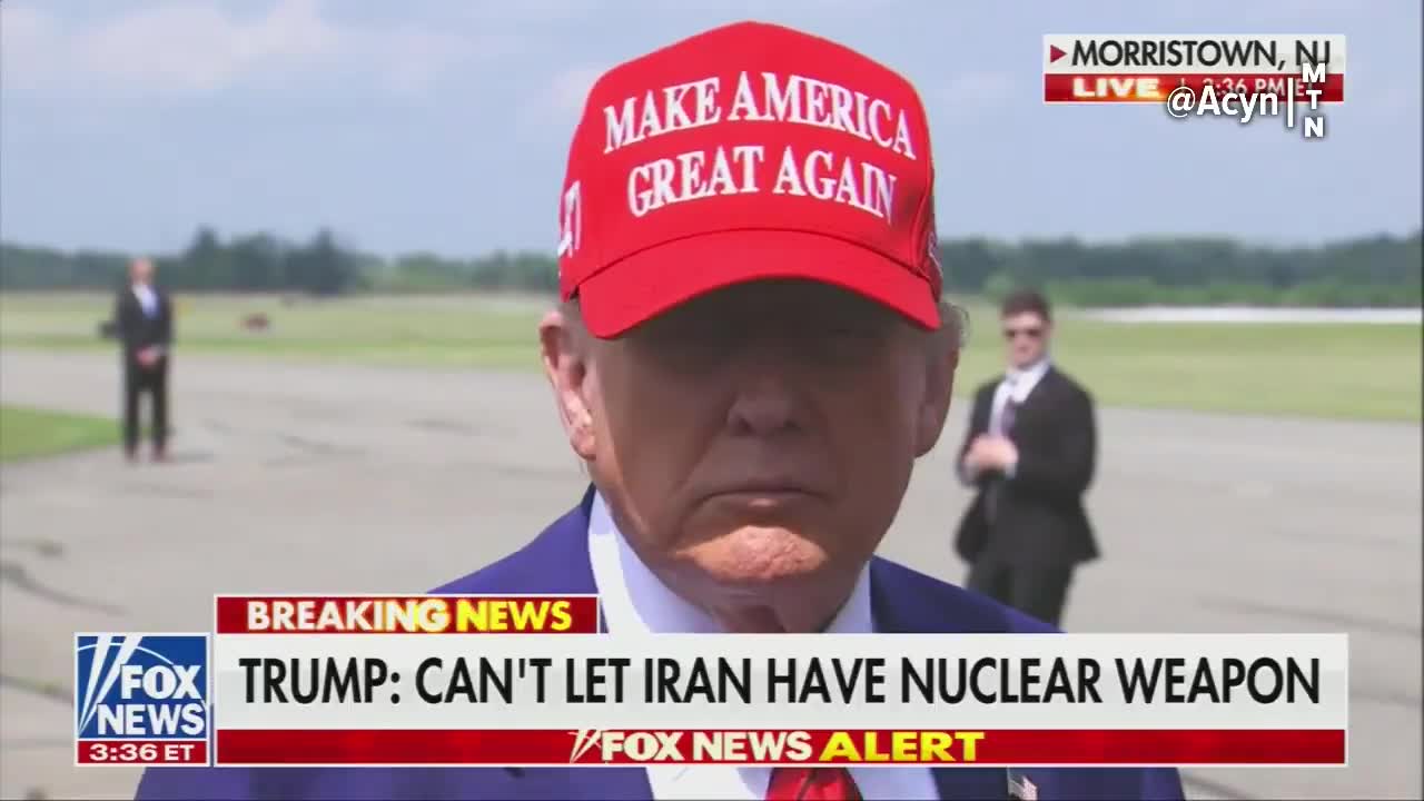 Reporter: Your intelligence community said they have no evidence that Iran is building a nuclear weapon? Trump: My intelligence community is wrong. Who said that? Reporter: Your DNI Tulsi Gabbard. Trump: She is wrong