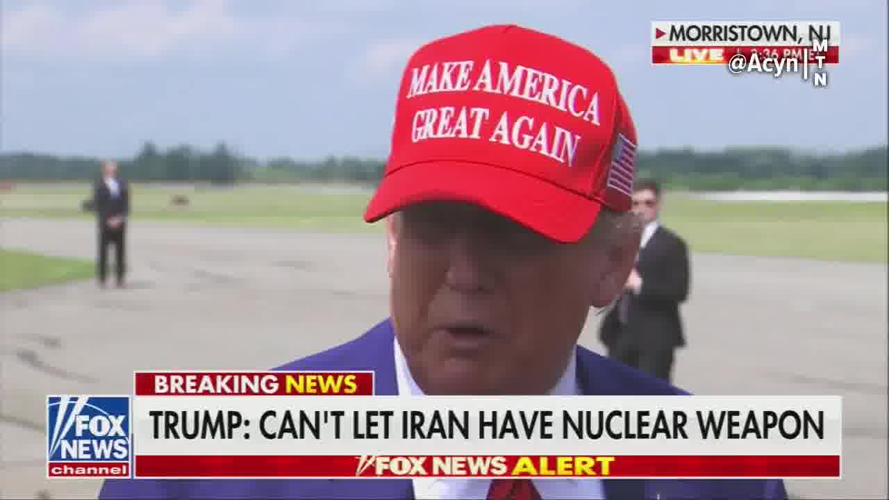 Reporter: Your intelligence community said they have no evidence that Iran is building a nuclear weapon? Trump: My intelligence community is wrong. Who said that? Reporter: Your DNI Tulsi Gabbard. Trump: She is wrong