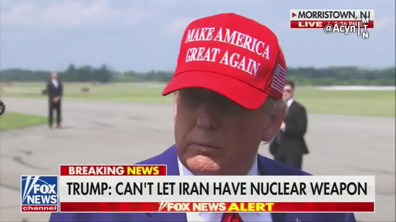 Reporter: Your intelligence community said they have no evidence that Iran is building a nuclear weapon? Trump: My intelligence community is wrong. Who said that? Reporter: Your DNI Tulsi Gabbard. Trump: She is wrong
