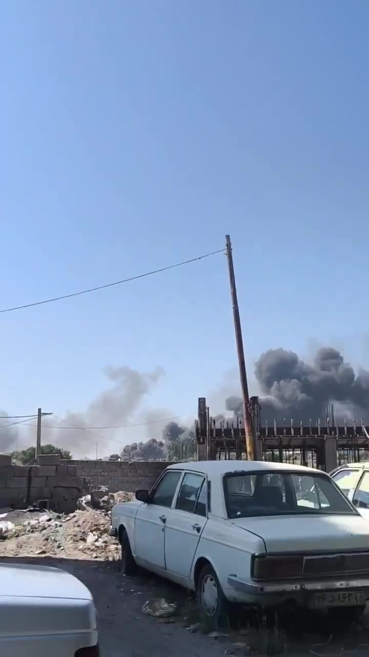 Footage reportedly shows Ashura Bridge in Tabriz targeted by Israeli warplanes
