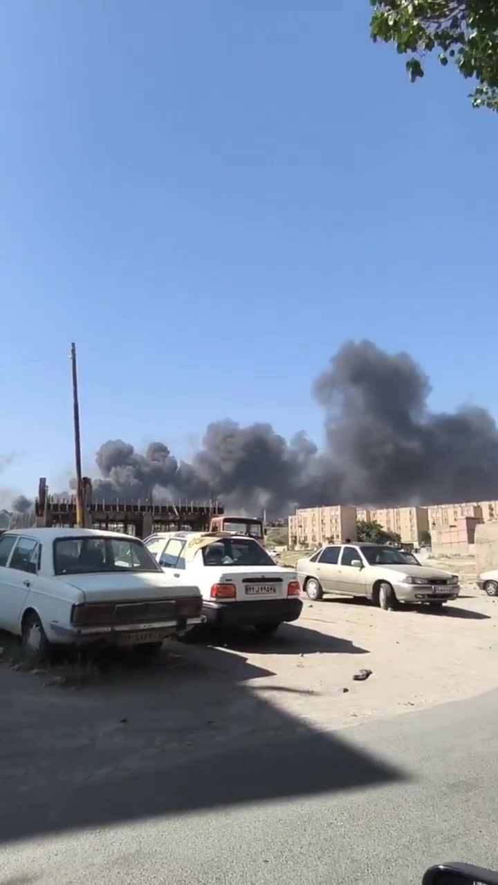 Footage reportedly shows Ashura Bridge in Tabriz targeted by Israeli warplanes