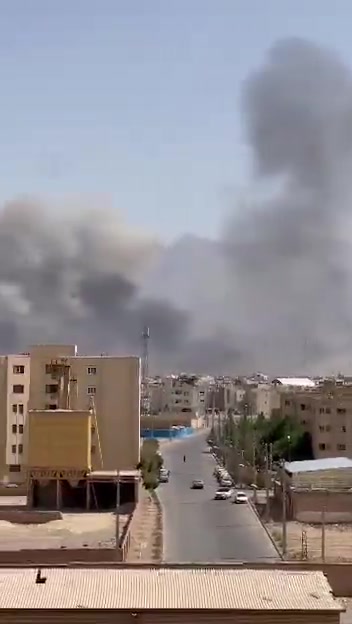 The Israeli comprehensive assault on IRGC sites in Yazd is still ongoing