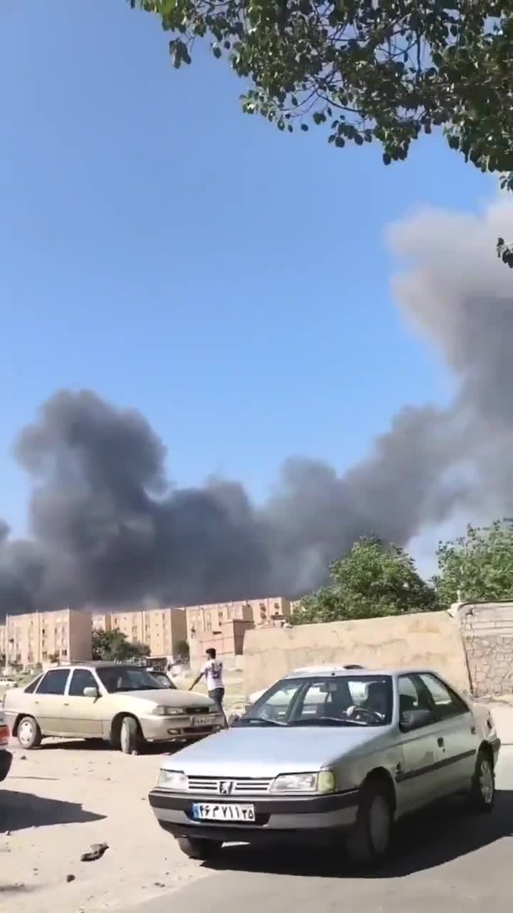 Israeli air strikes on Tabriz, western Iran