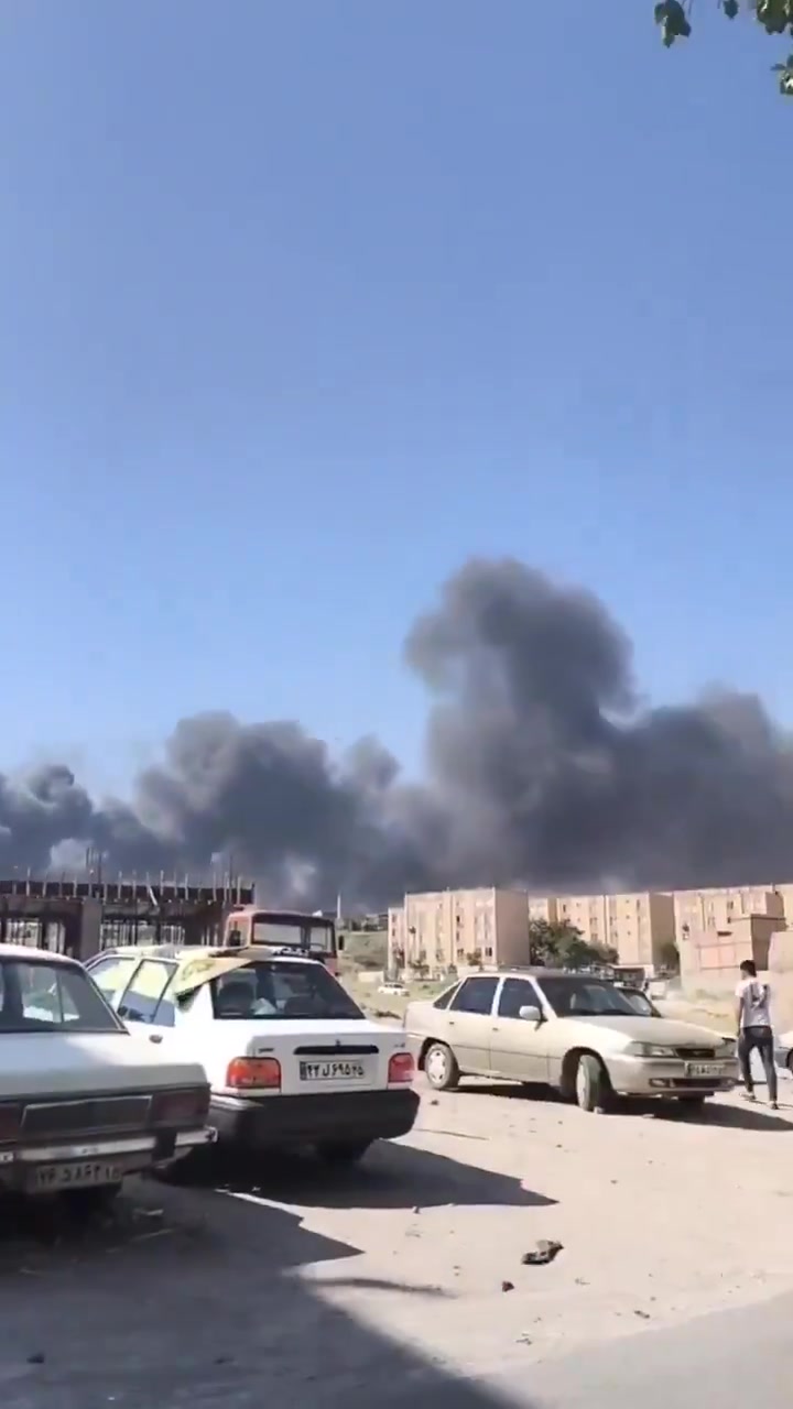 Israeli air strikes on Tabriz, western Iran