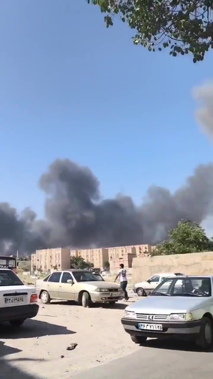 Israeli air strikes on Tabriz, western Iran