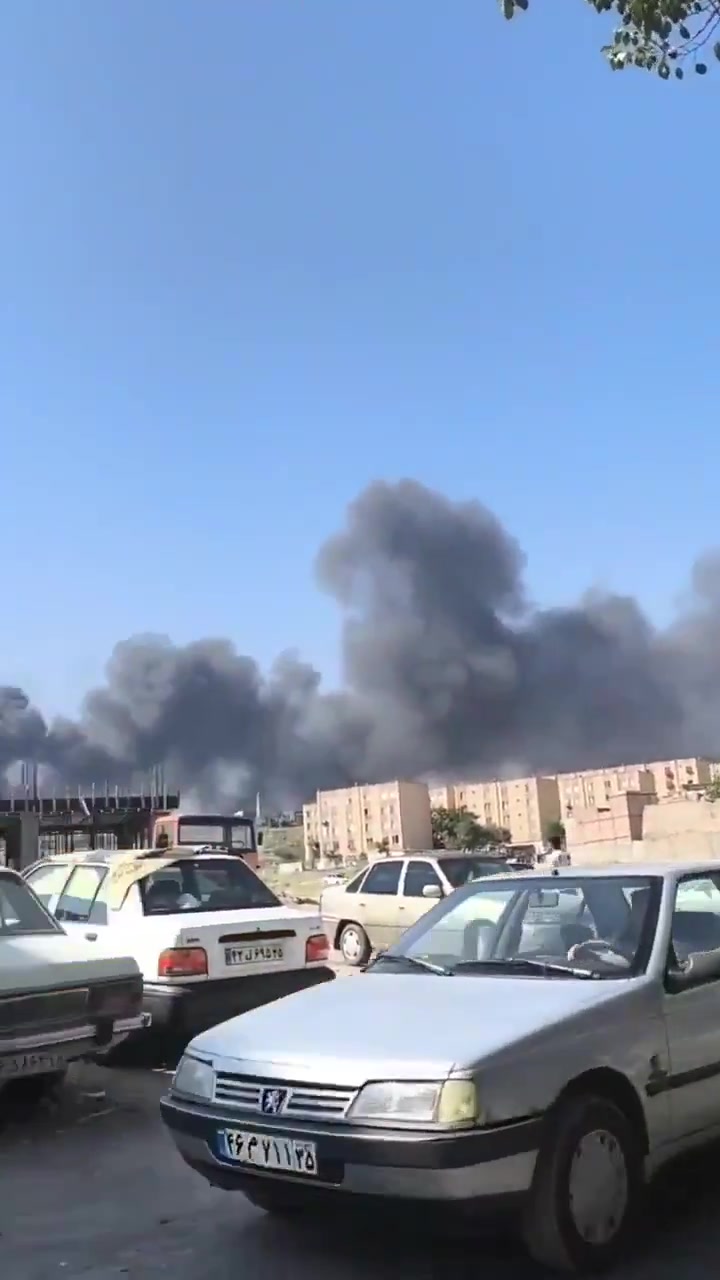 Israeli air strikes on Tabriz, western Iran