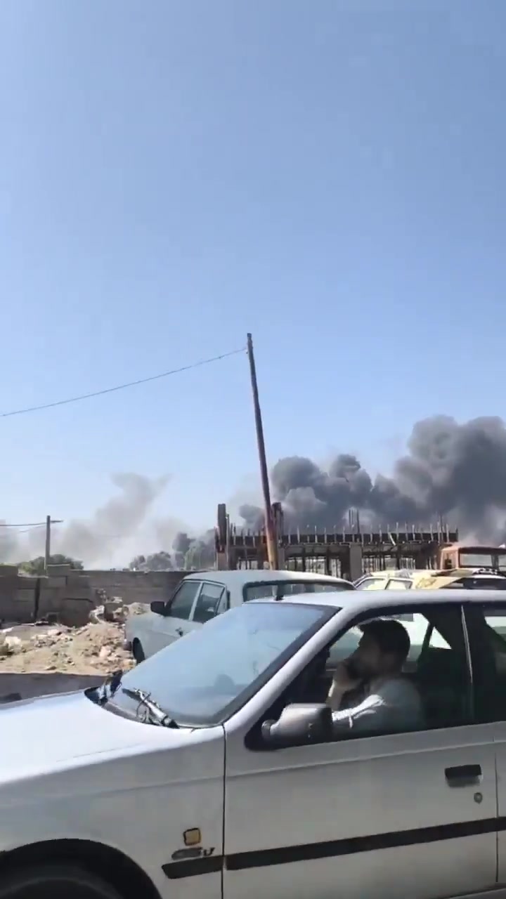 Israeli air strikes on Tabriz, western Iran