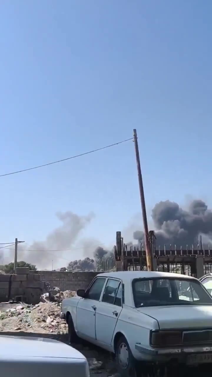 Israeli air strikes on Tabriz, western Iran