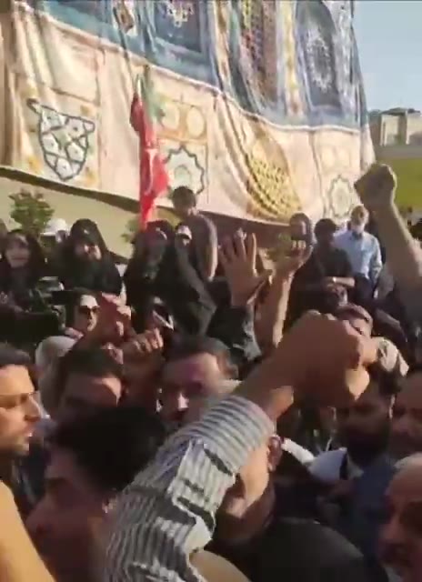 Iran's President, Masoud Pezeshkian, attended a rally in support of the government, earlier today in Tehran