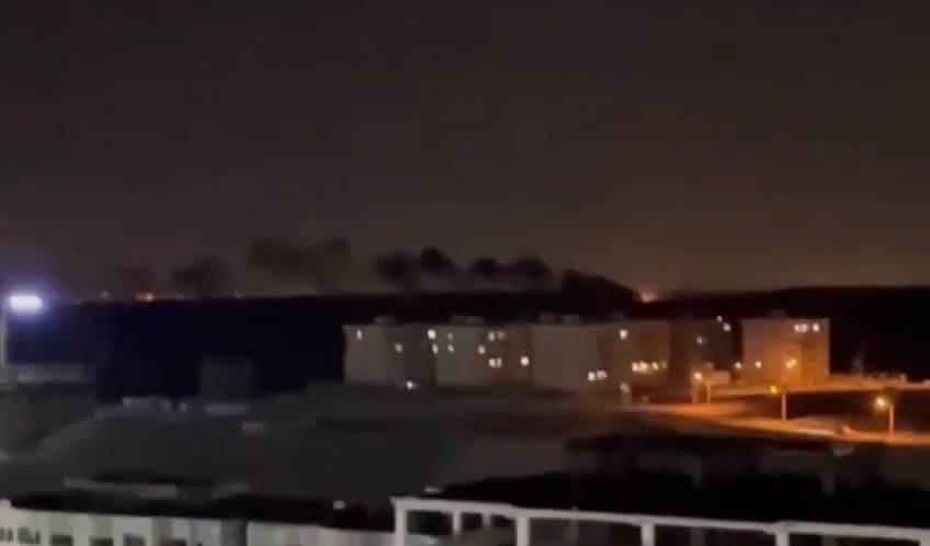 Thick smoke seen over Tabriz after Israeli strikes