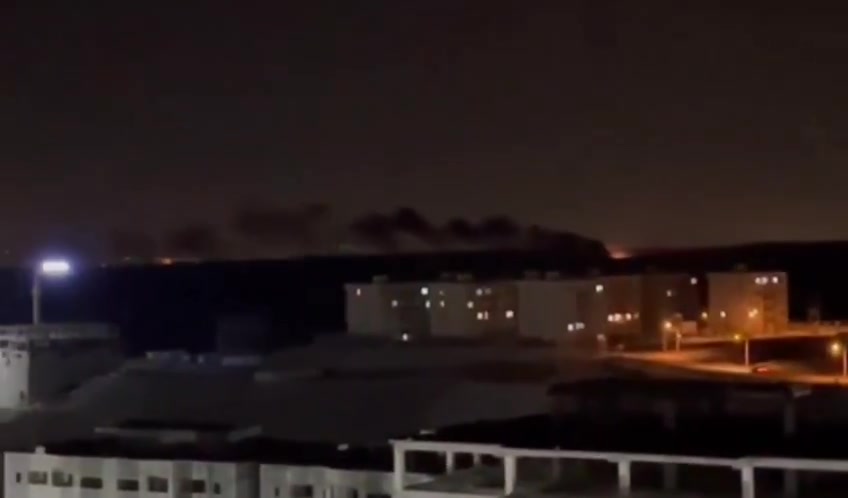 Thick smoke seen over Tabriz after Israeli strikes