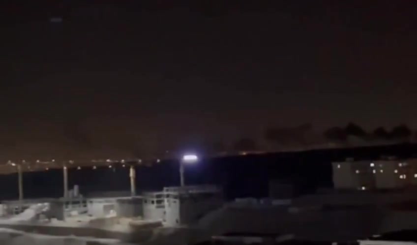 Thick smoke seen over Tabriz after Israeli strikes