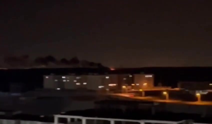 Thick smoke seen over Tabriz after Israeli strikes