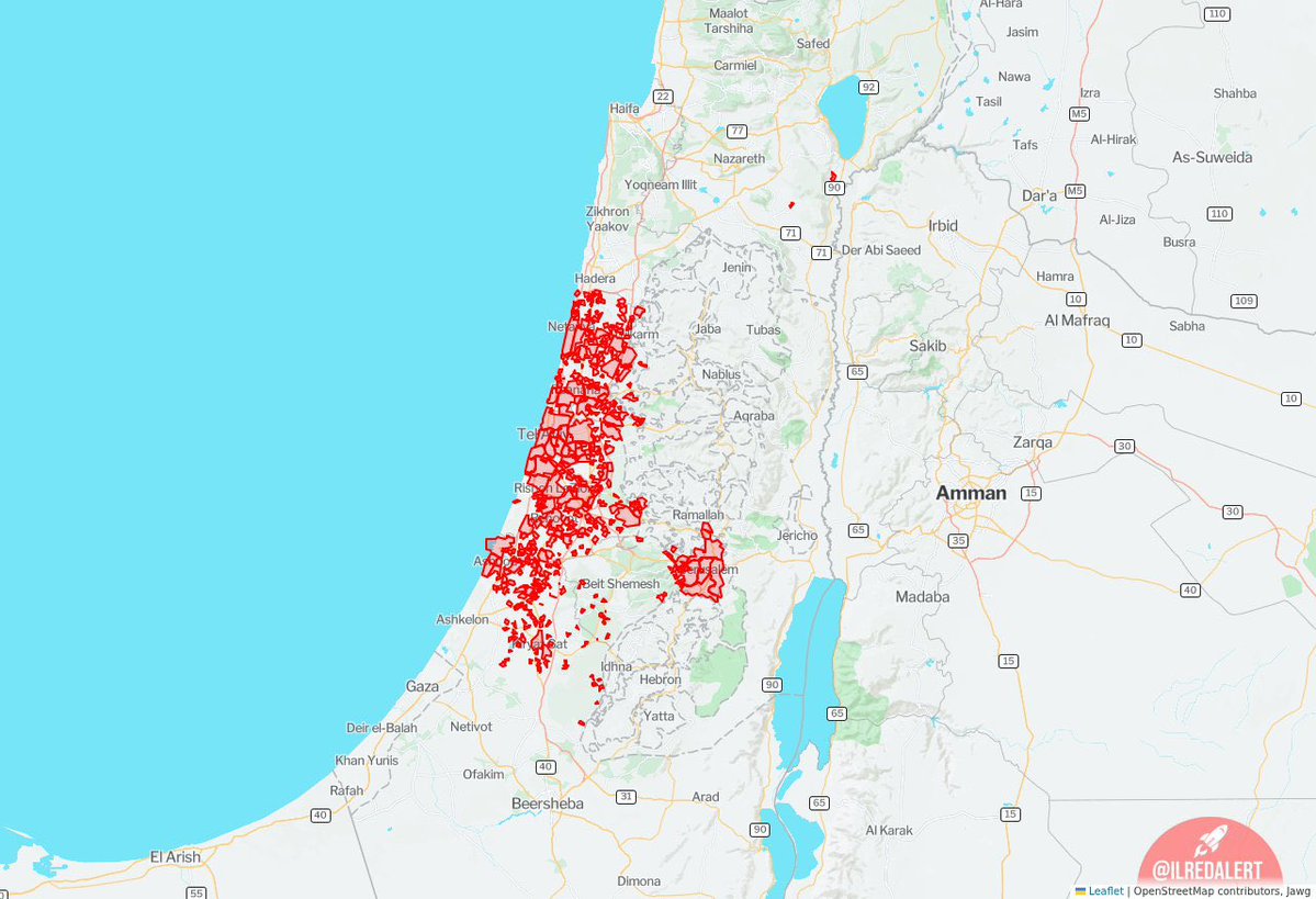 Possible second wave of missiles incoming.  Wider warnings going out across central Israel