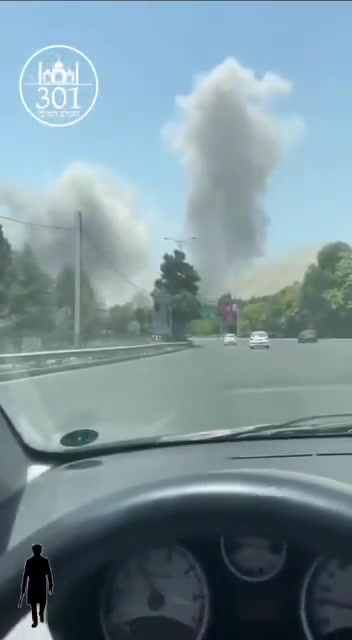 Scenes of Israeli raids on the Iranian capital, Tehran, and the city of Karaj a short while ago.