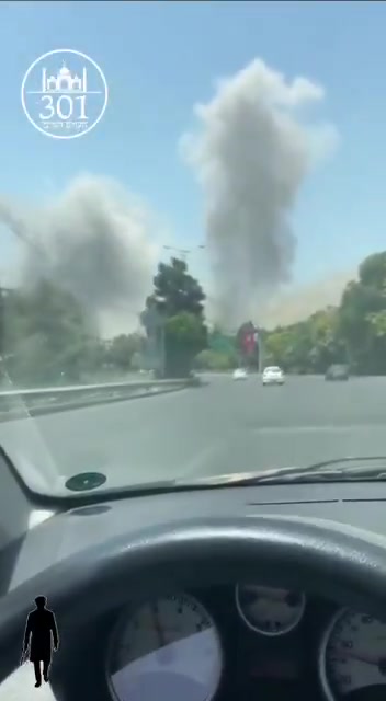 Scenes of Israeli raids on the Iranian capital, Tehran, and the city of Karaj a short while ago.