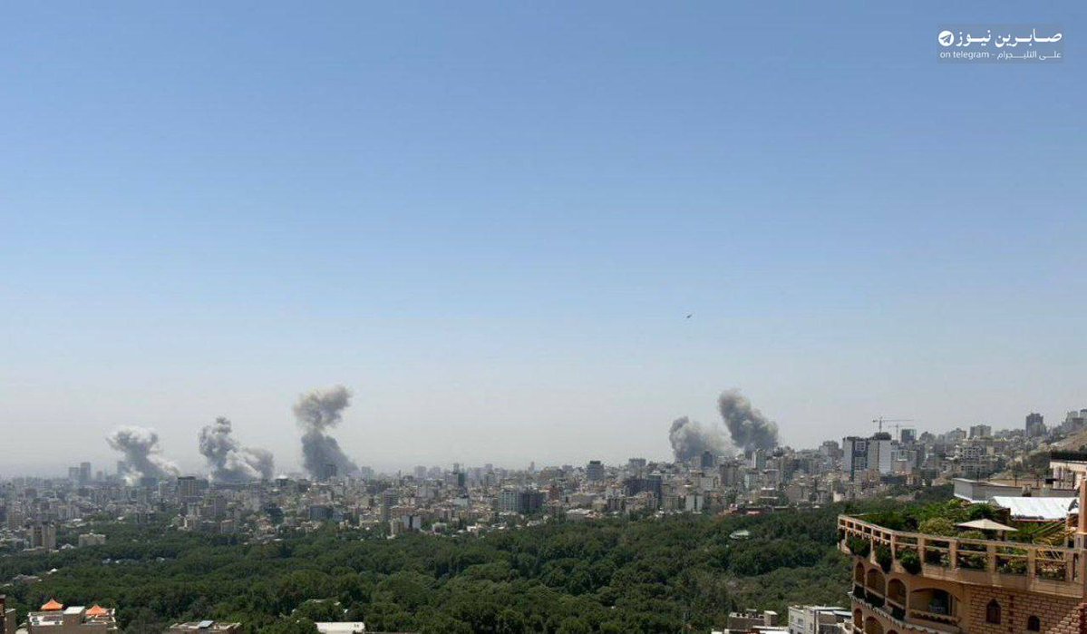 Numerous explosions reported over Tehran