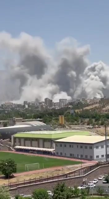 Luftangriffe in Teheran