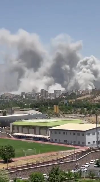 Luftangriffe in Teheran