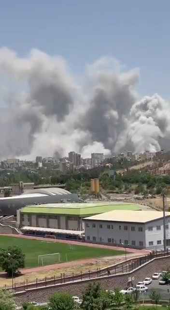 Luftangriffe in Teheran