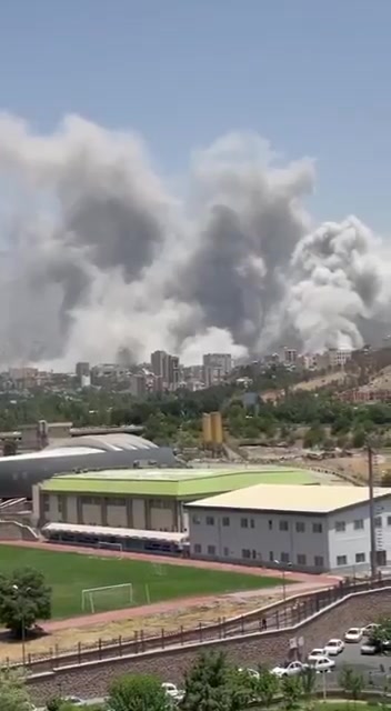 Luftangriffe in Teheran