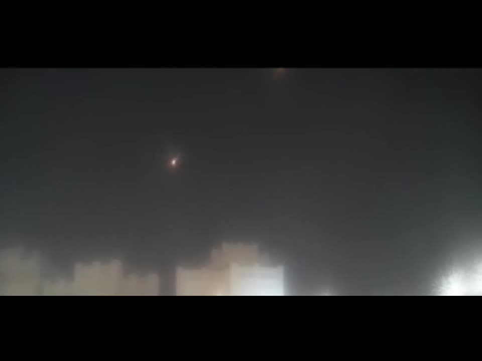 Air defense activity over Doha, Qatar