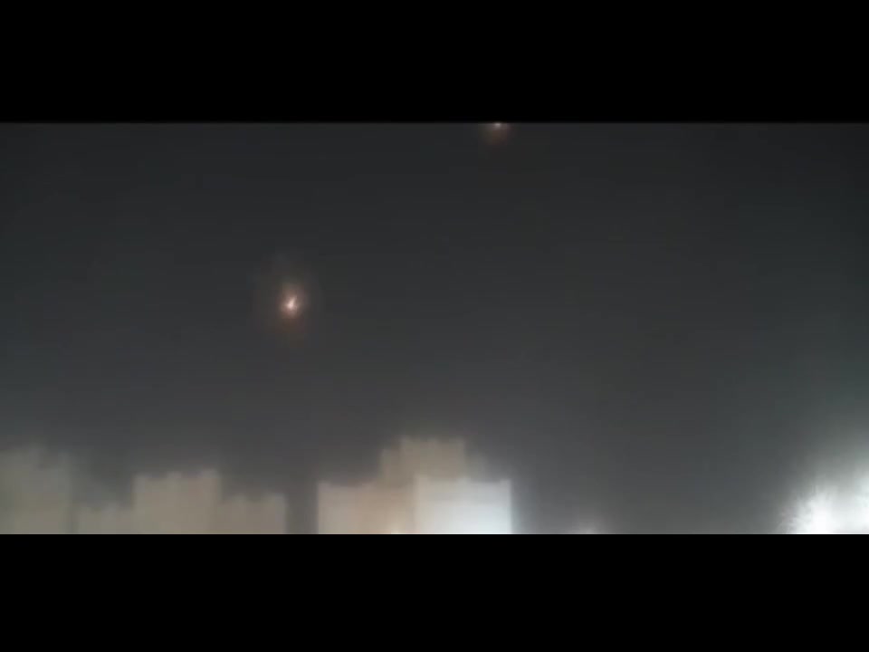 Air defense activity over Doha, Qatar