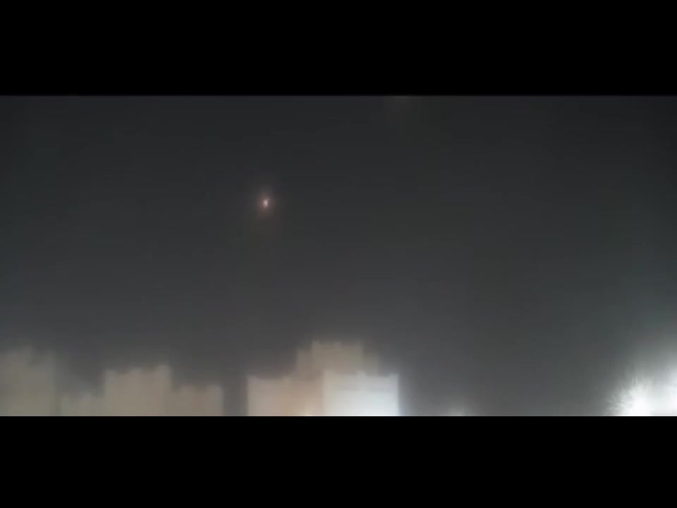 Air defense activity over Doha, Qatar