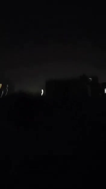 An airstrike on the Ekbatan neighborhood in western Tehran, according to circulated footage.