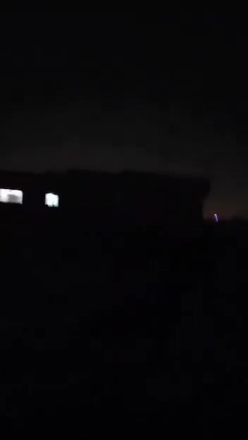 An airstrike on the Ekbatan neighborhood in western Tehran, according to circulated footage.