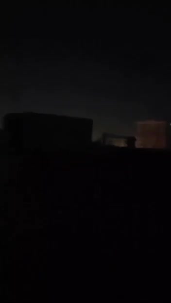 An airstrike on the Ekbatan neighborhood in western Tehran, according to circulated footage.