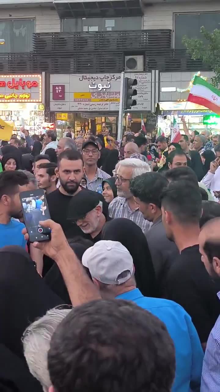 First public appearance of Esmail Qanni, commander of IRGC's Quds Force following speculation that he had been killed in an Israeli airstrike in Tehran