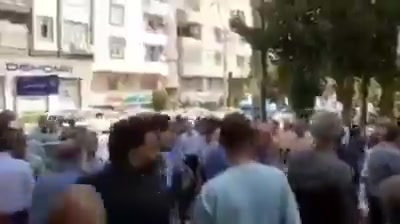 Kermanshah, western Iran:Retirees of the public sector, Social Security, telecommunications, and other sectors hold protest rally, demanding higher pensions, better living conditions, and the release of jailed activists and revocation of death sentences