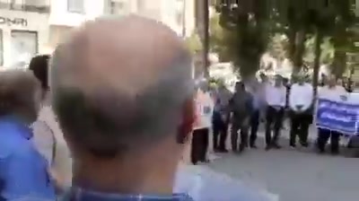 Kermanshah, western Iran:Retirees of the public sector, Social Security, telecommunications, and other sectors hold protest rally, demanding higher pensions, better living conditions, and the release of jailed activists and revocation of death sentences