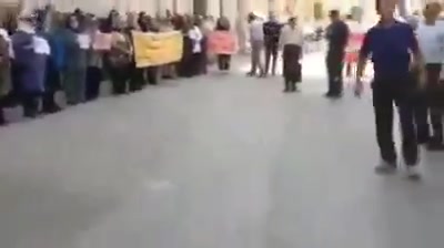 Kermanshah, western Iran:Retirees of the public sector, Social Security, telecommunications, and other sectors hold protest rally, demanding higher pensions, better living conditions, and the release of jailed activists and revocation of death sentences