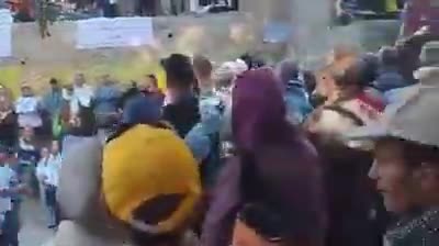 Protest rally in Sanandaj in support of dismissed and jailed teachers' rights activists