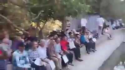 Protest rally in Sanandaj in support of dismissed and jailed teachers' rights activists