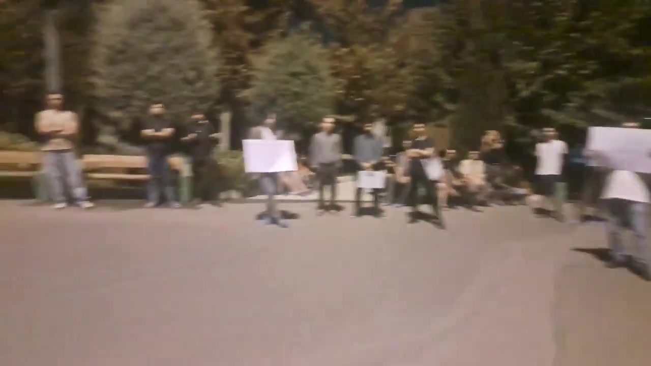 Tehran, Iran: Dormitory students at the University of Tehran — both in the male dormitory (Kuy-e-Daneshgah) and the Fatemieh female dormitory — took to the dormitory street in protest against a new decision by the university’s board of directors